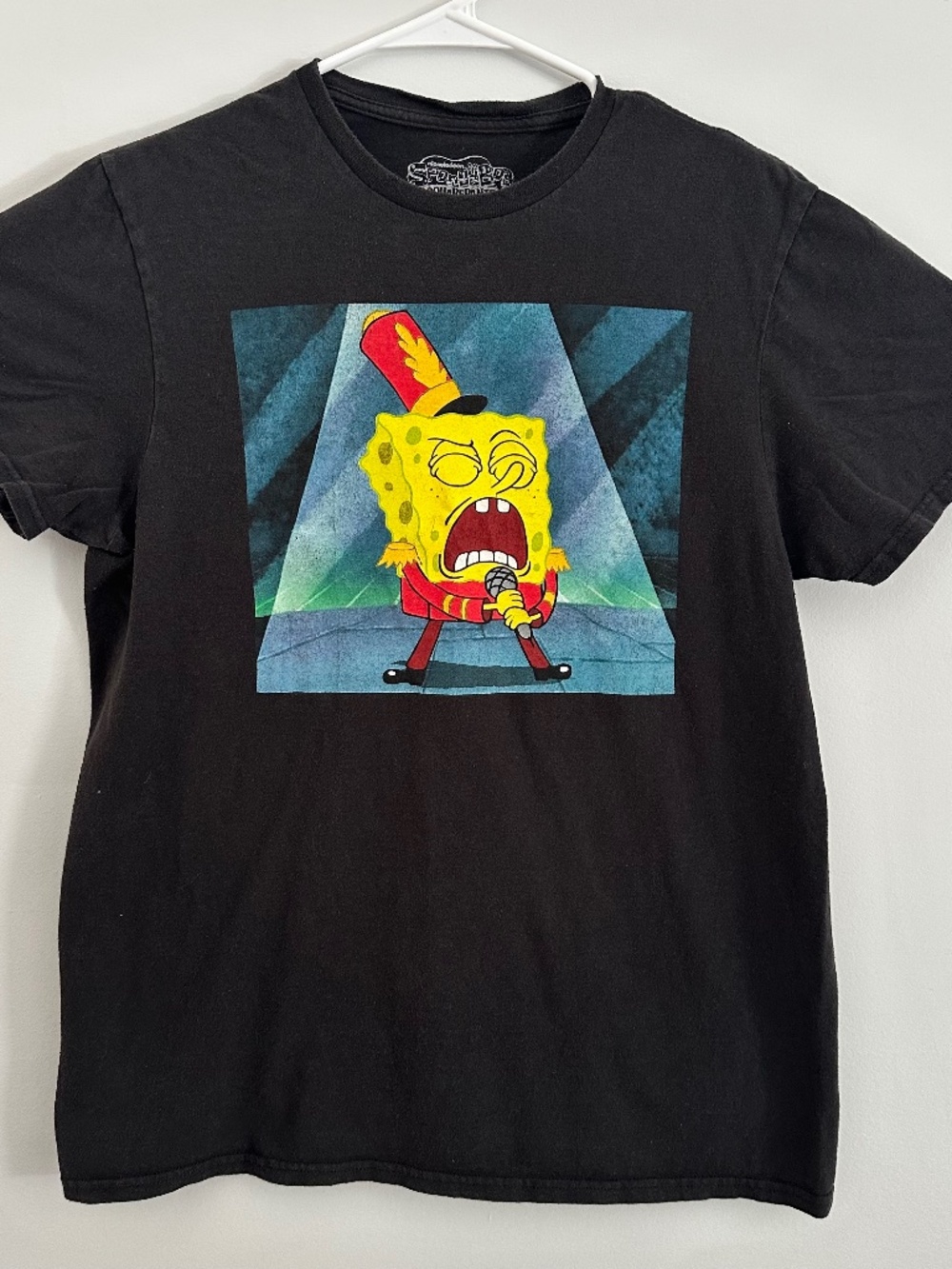 Spongebob Squarepants "Sweet Victory" Band Geeks T-Shirt M Black Short Sleeve